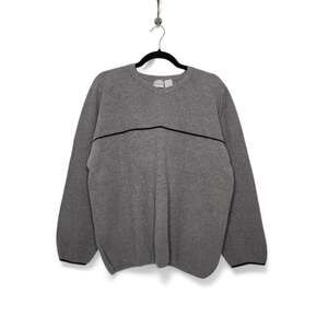Vintage Utility Grunge 90s Streetwear Sweater Sweatshirt Gray Cobain Skater XL
